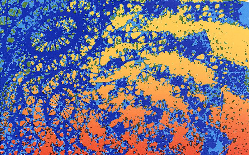 Reiner Michelfelder, C8s, 1969, Serigrafie, 70 x 56,8 cm, Privatsammlung. Foto: Stadt Kornwestheim.